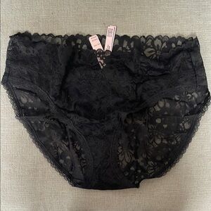Elegant Black Lace Women's Panties NWT XXL VICTORIA SECRET